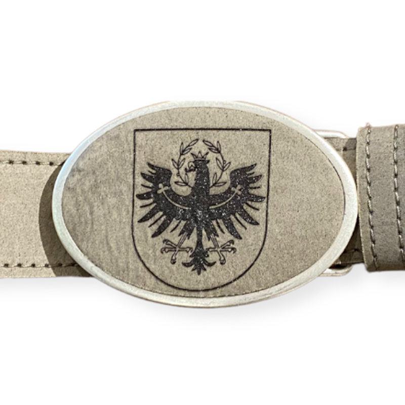 Gürtel Adler Lederschließe beige