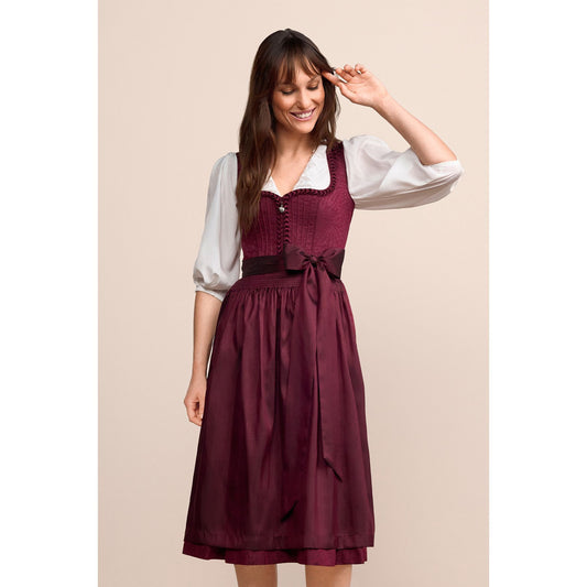 Dirndl Jolita in bordeaux