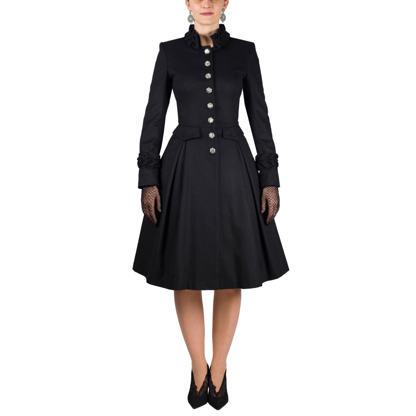 Mantel 21D180LL in schwarz von Mothwurf