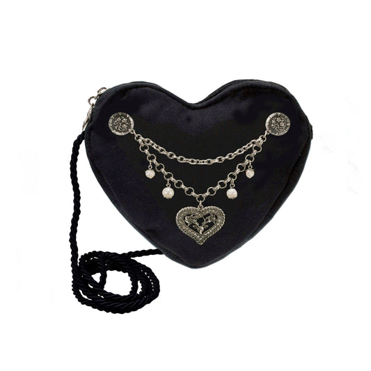 Herztasche Charivari  Schwarz