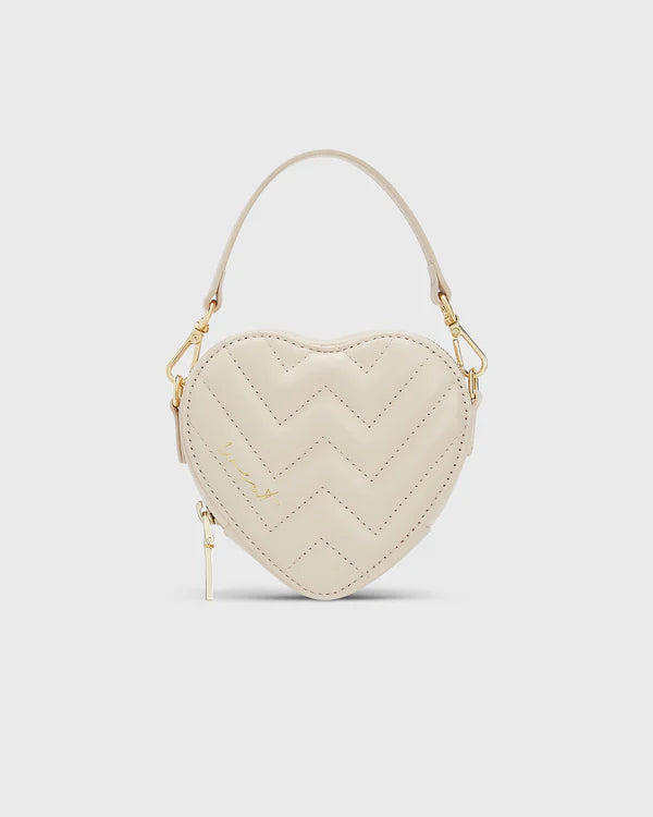 Herz Tasche in Nude