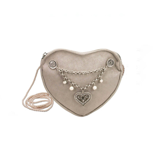 Herztasche Charivaria Taupe-Grau