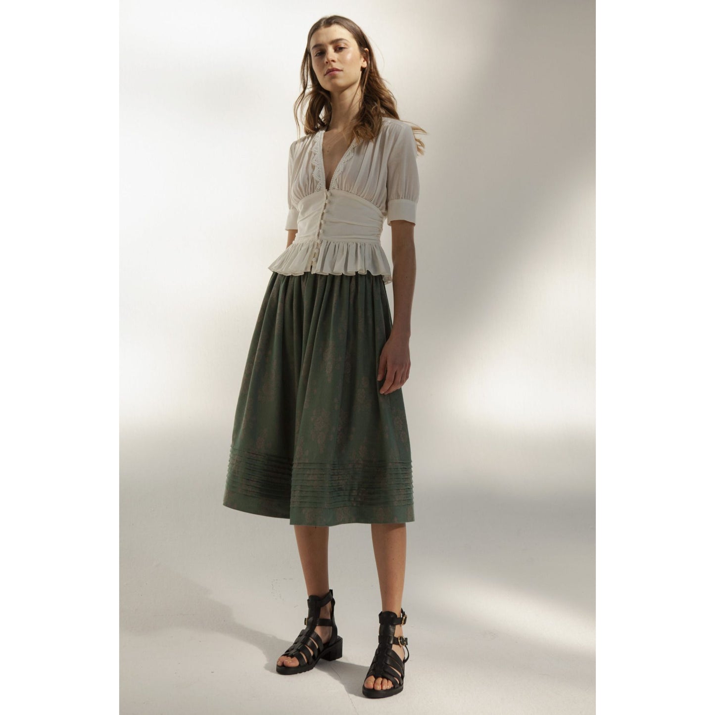Damenrock Minna in mineralgrün von Gottseidank
