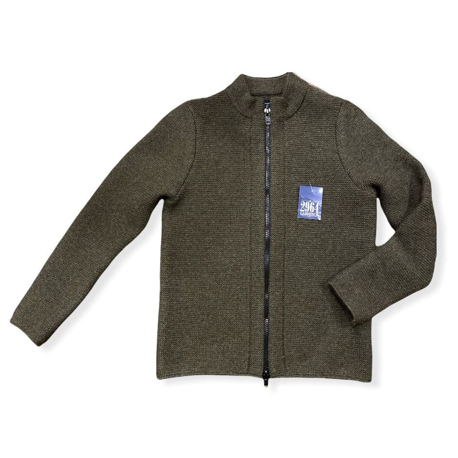 Strickjacke in olive