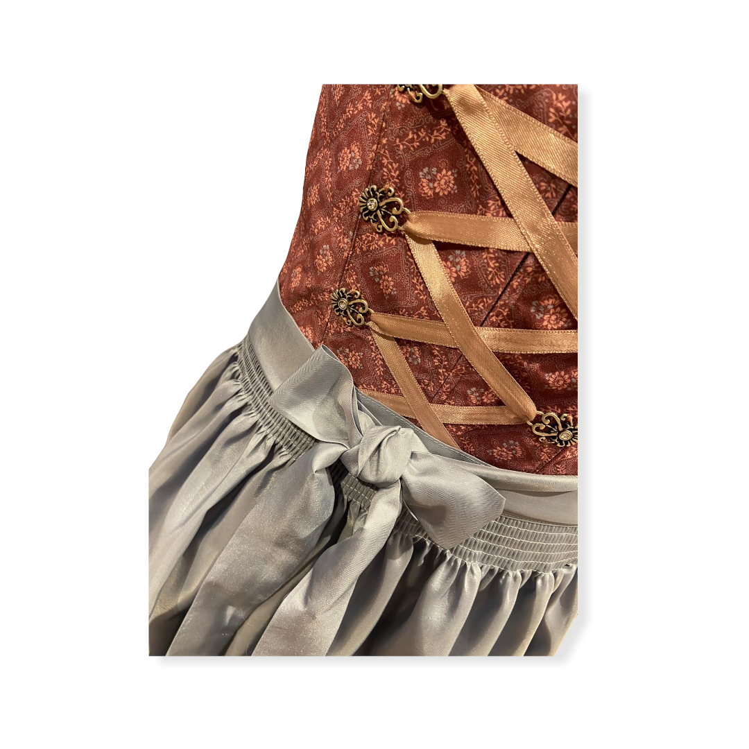 Bergweiss Kinder Dirndl in rot/beere