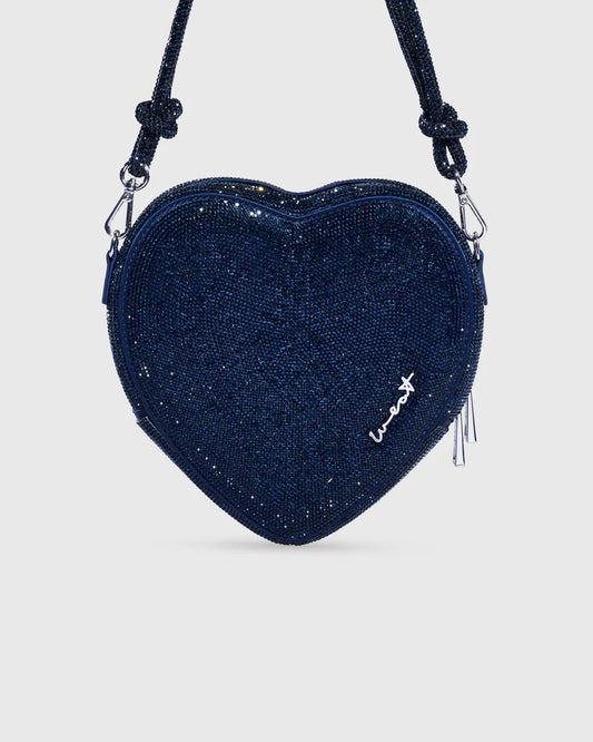 Tasche Big Heart Bag Crystal in midnight blue