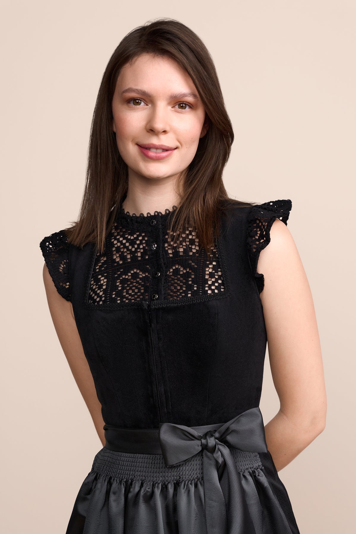 Dirndl Calista in schwarz