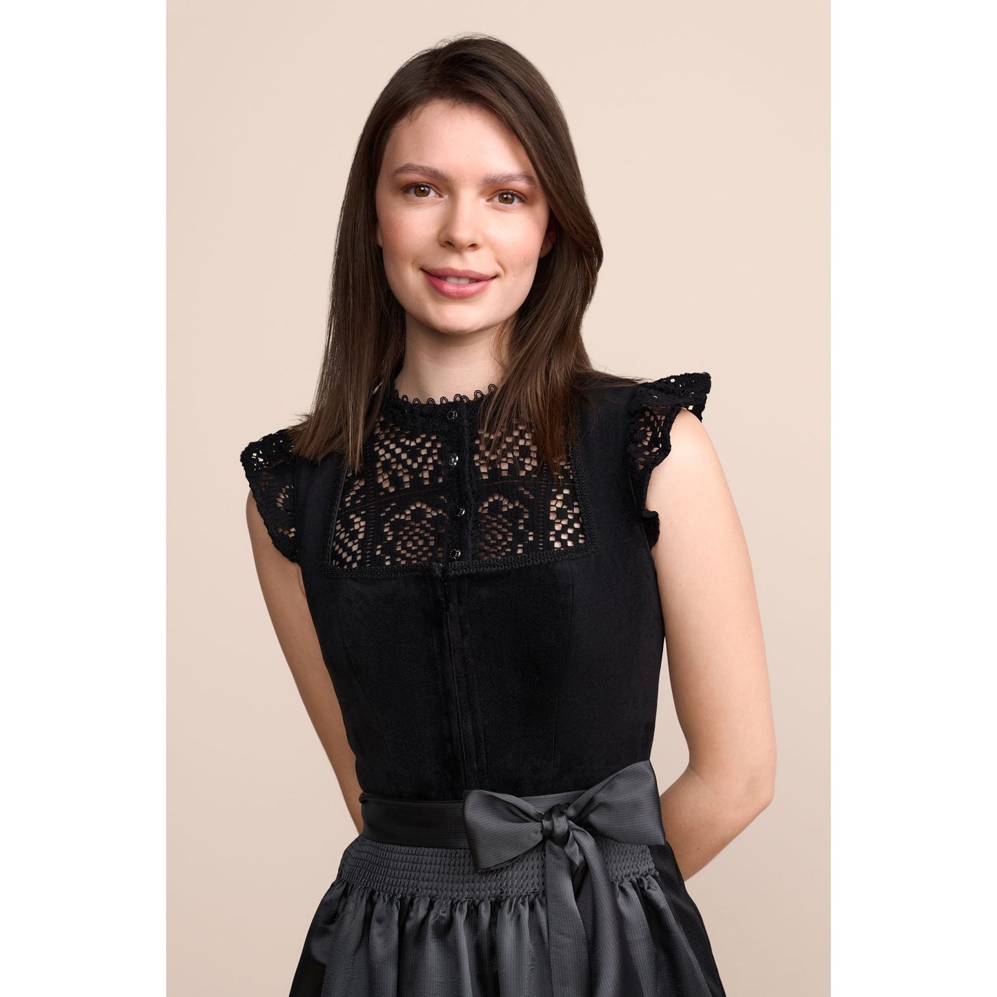 Dirndl Calista in schwarz