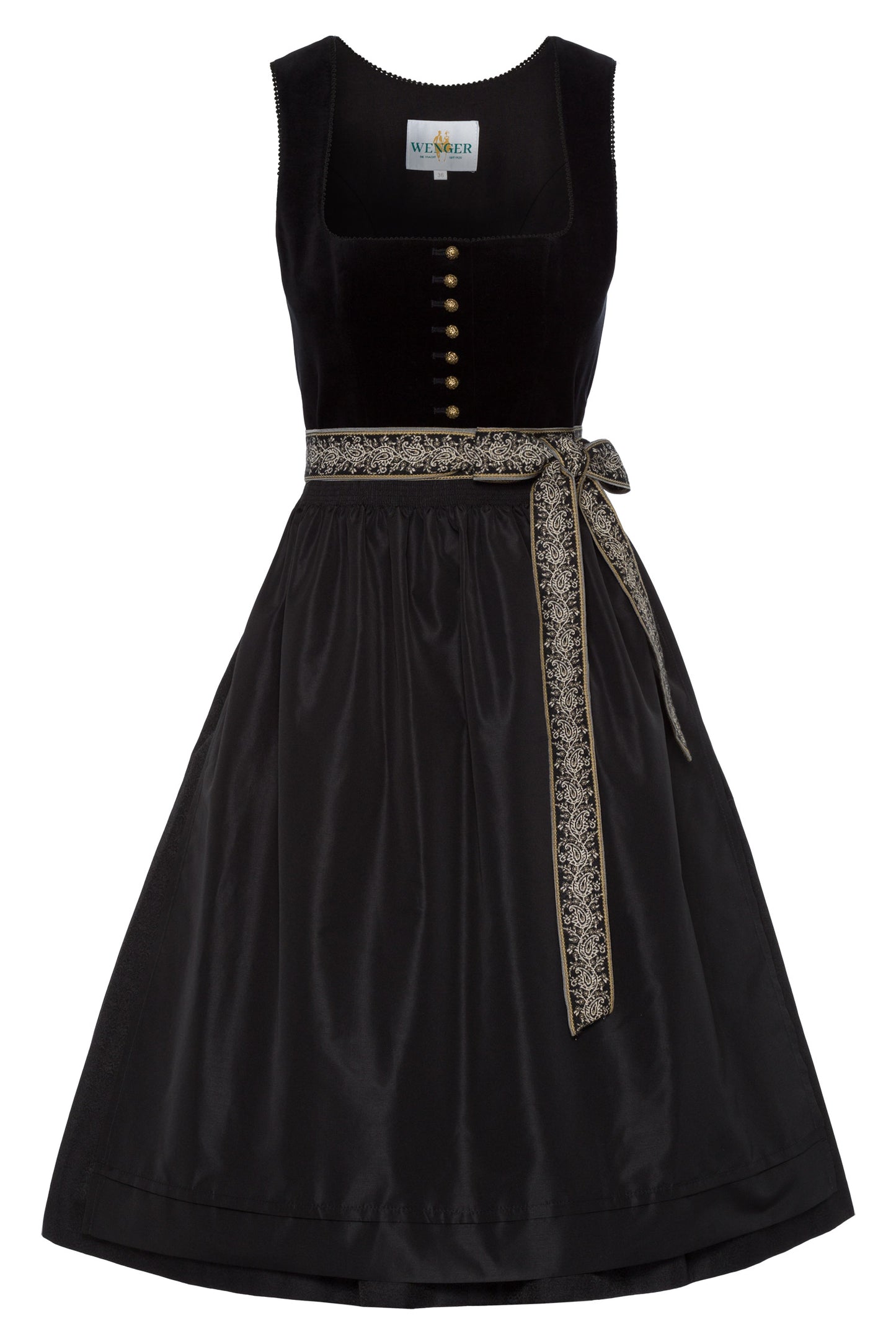 Dirndl Ilona in schwarz