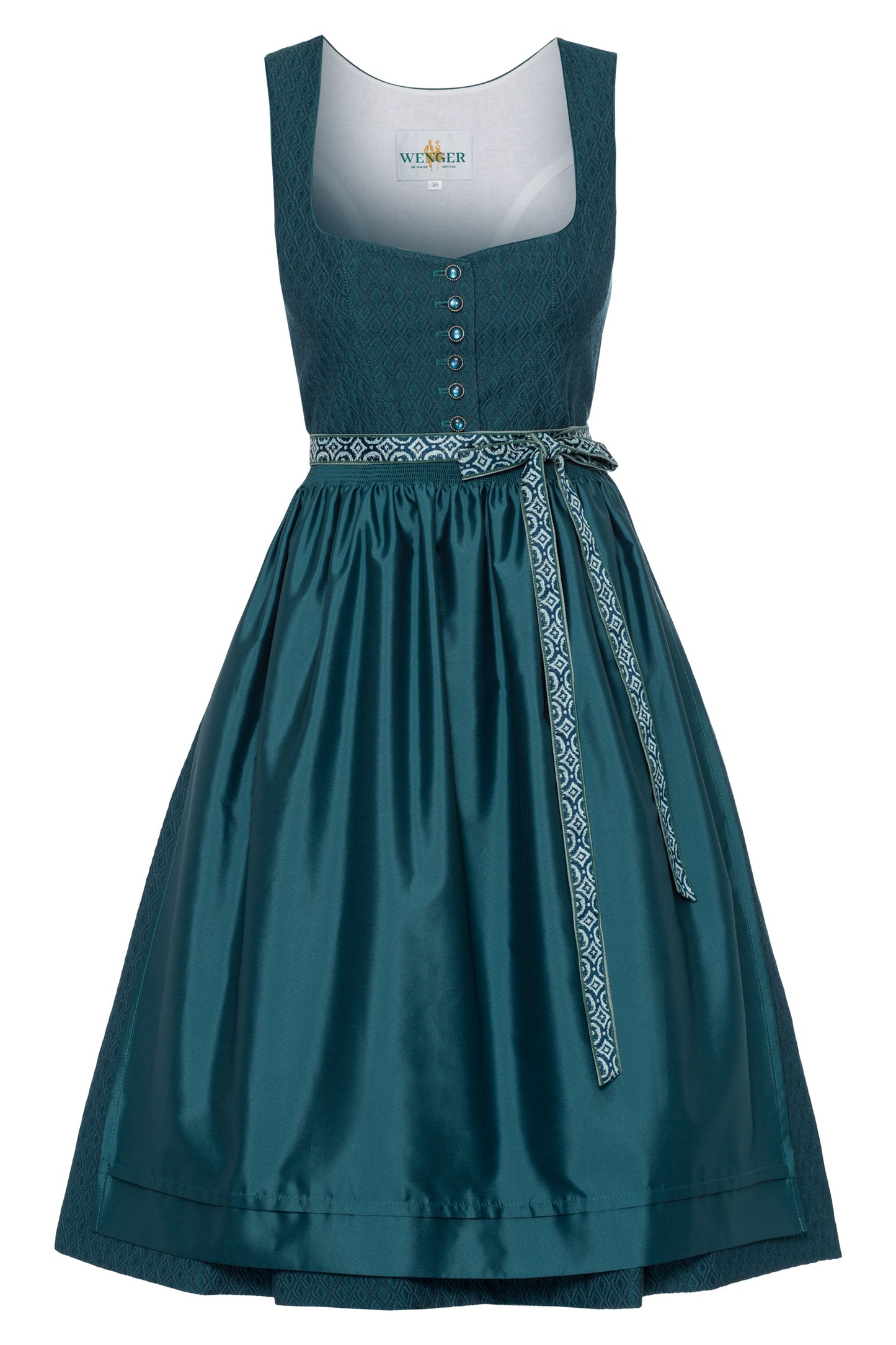 Dirndl Moni in petrol