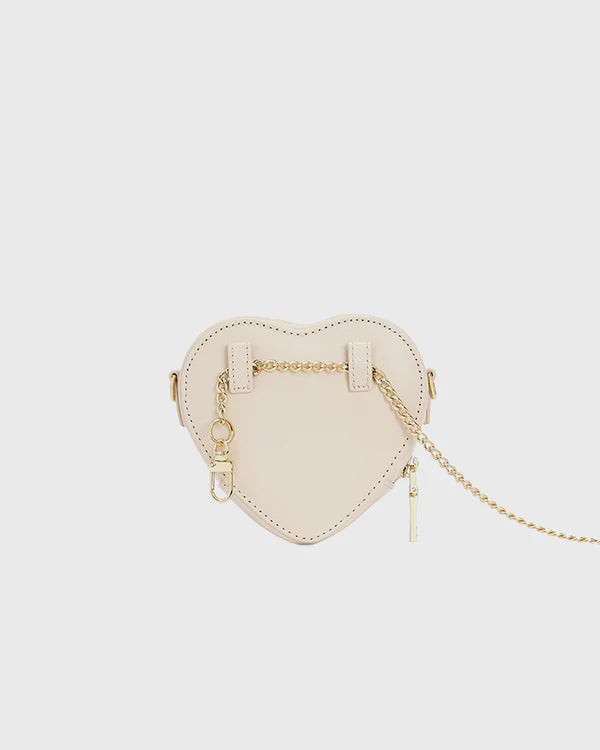 Herz Tasche in Nude