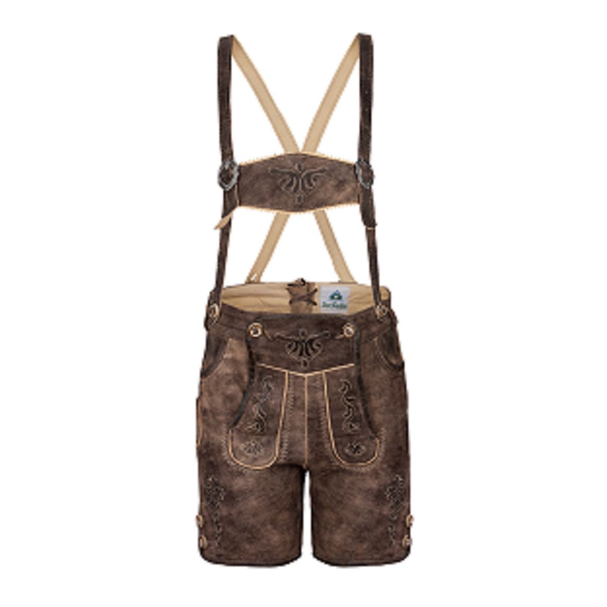 51825 Kinderlederhose kurz, Farbe schiefer