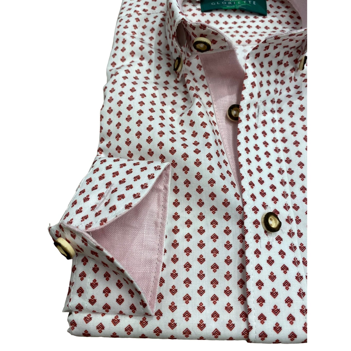 Hemd  weiß gemustert