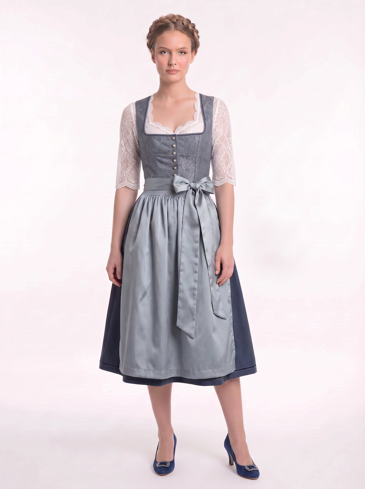 Dirndl Rauchblau