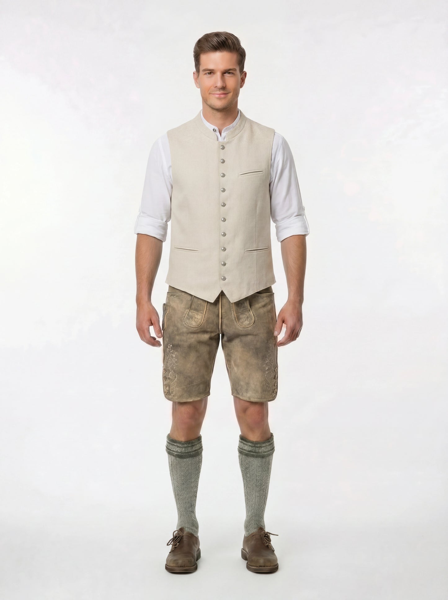 Weste Beige