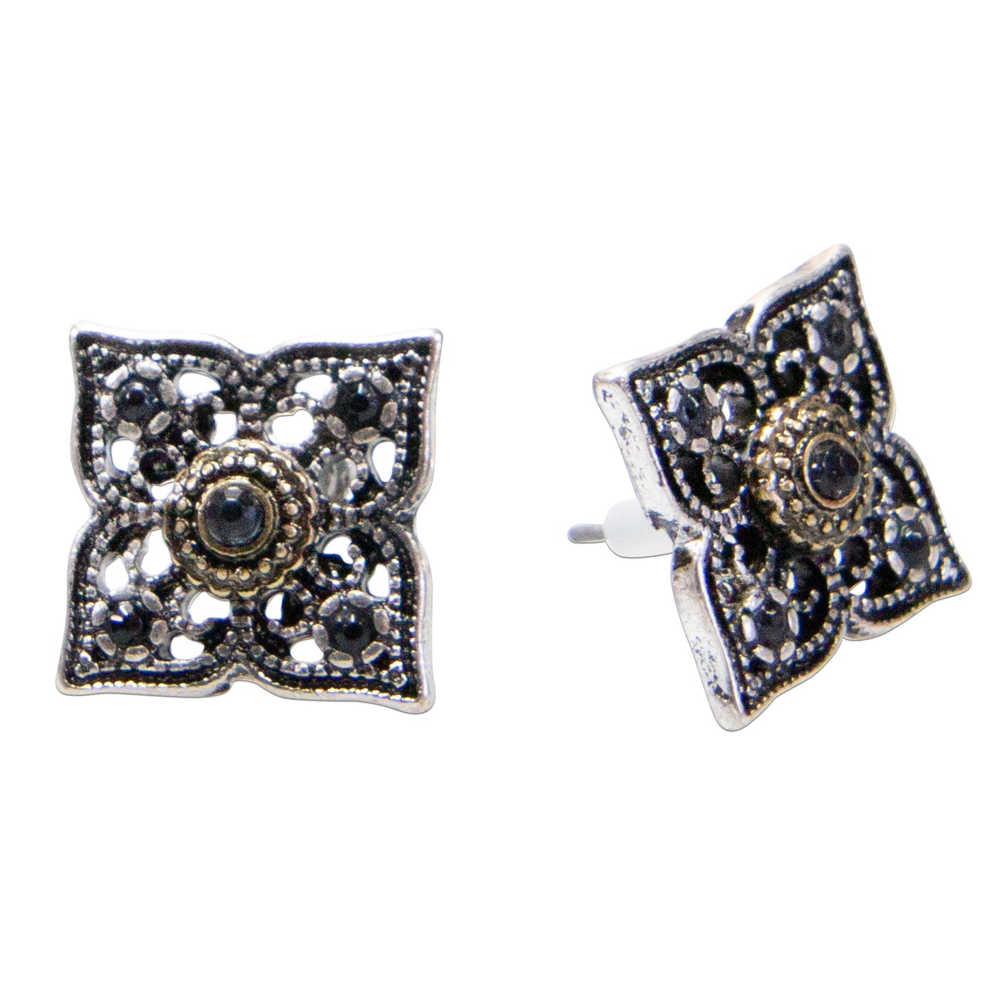 Ohrstecker Louisa Blau / Grau