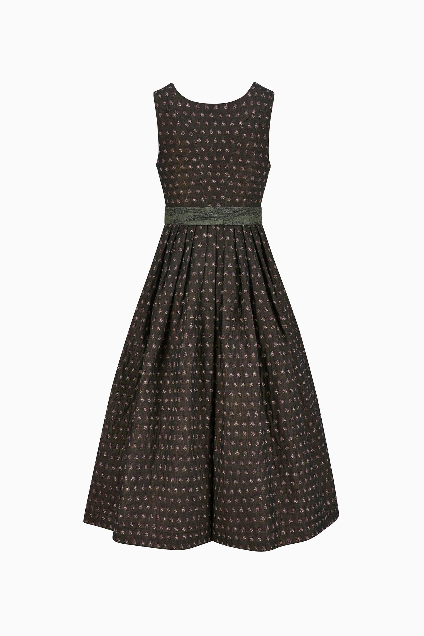 Dirndl Monika in Schwarz- Oliv
