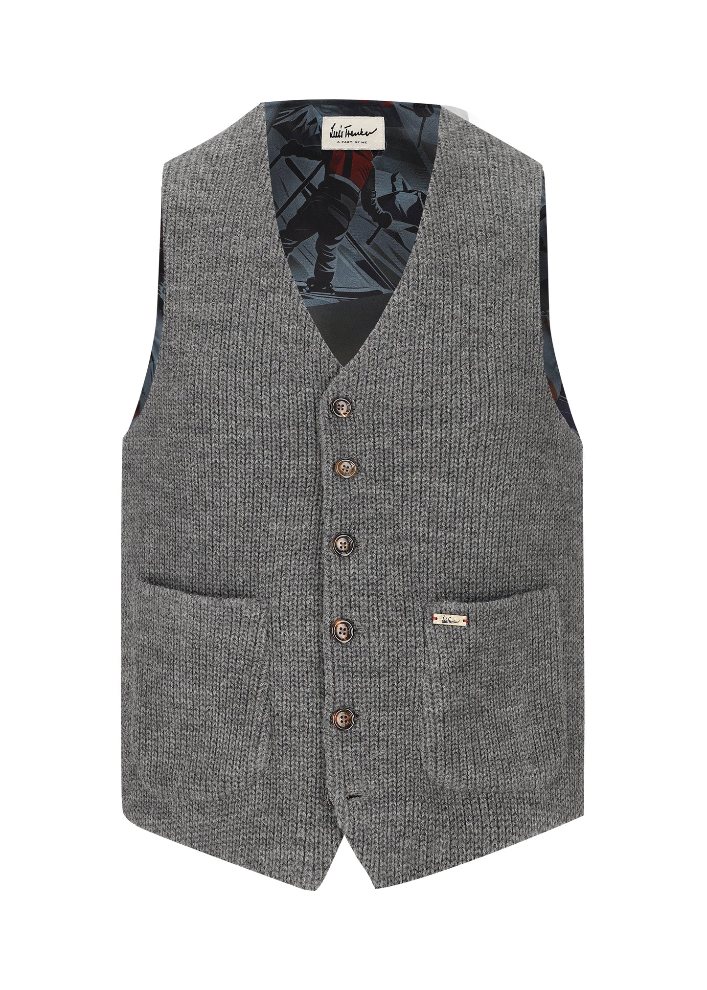 Strickweste Luseba in Grau