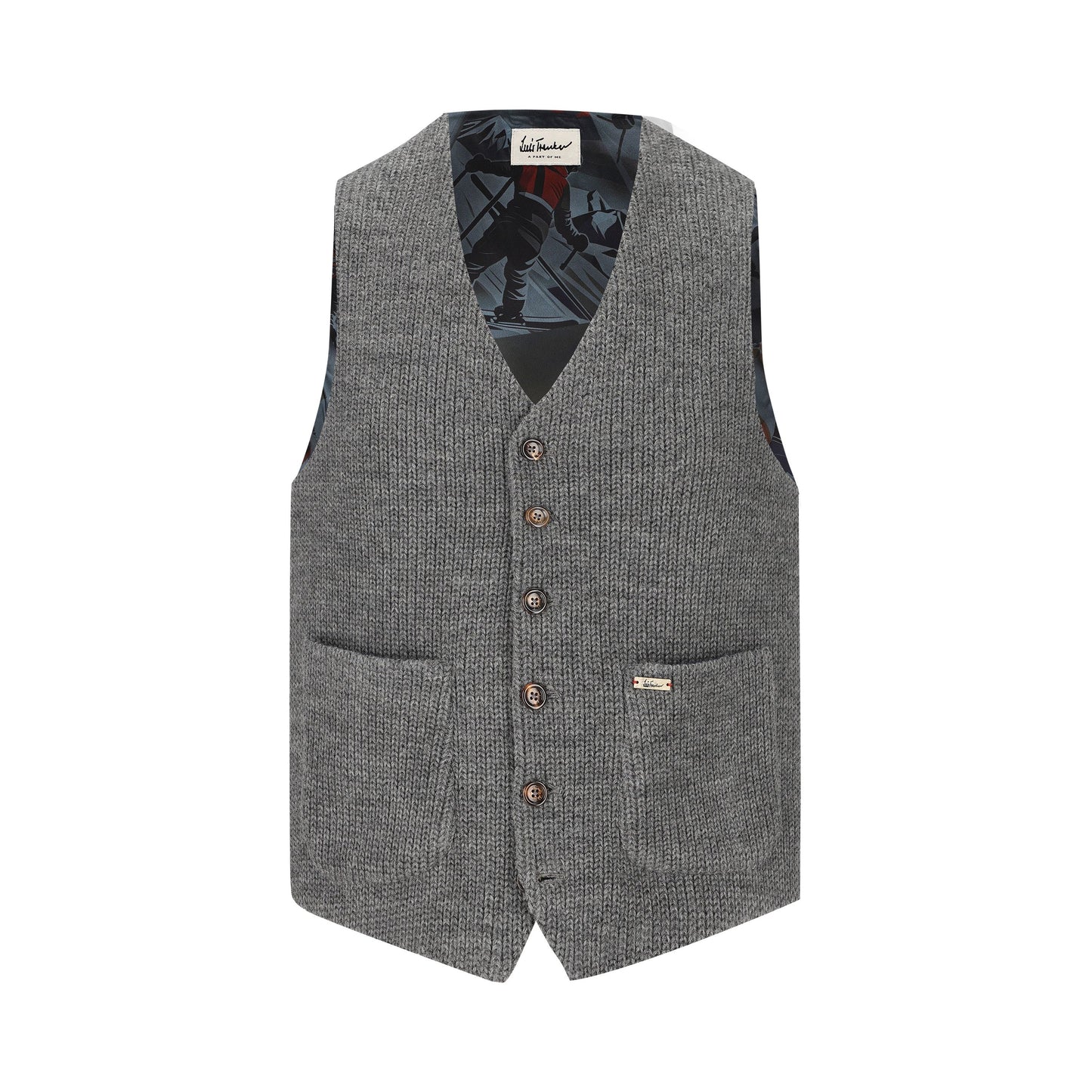 Strickweste Luseba in Grau