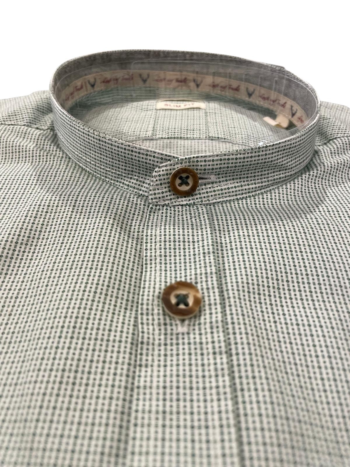 Stehkragenhemd Grün