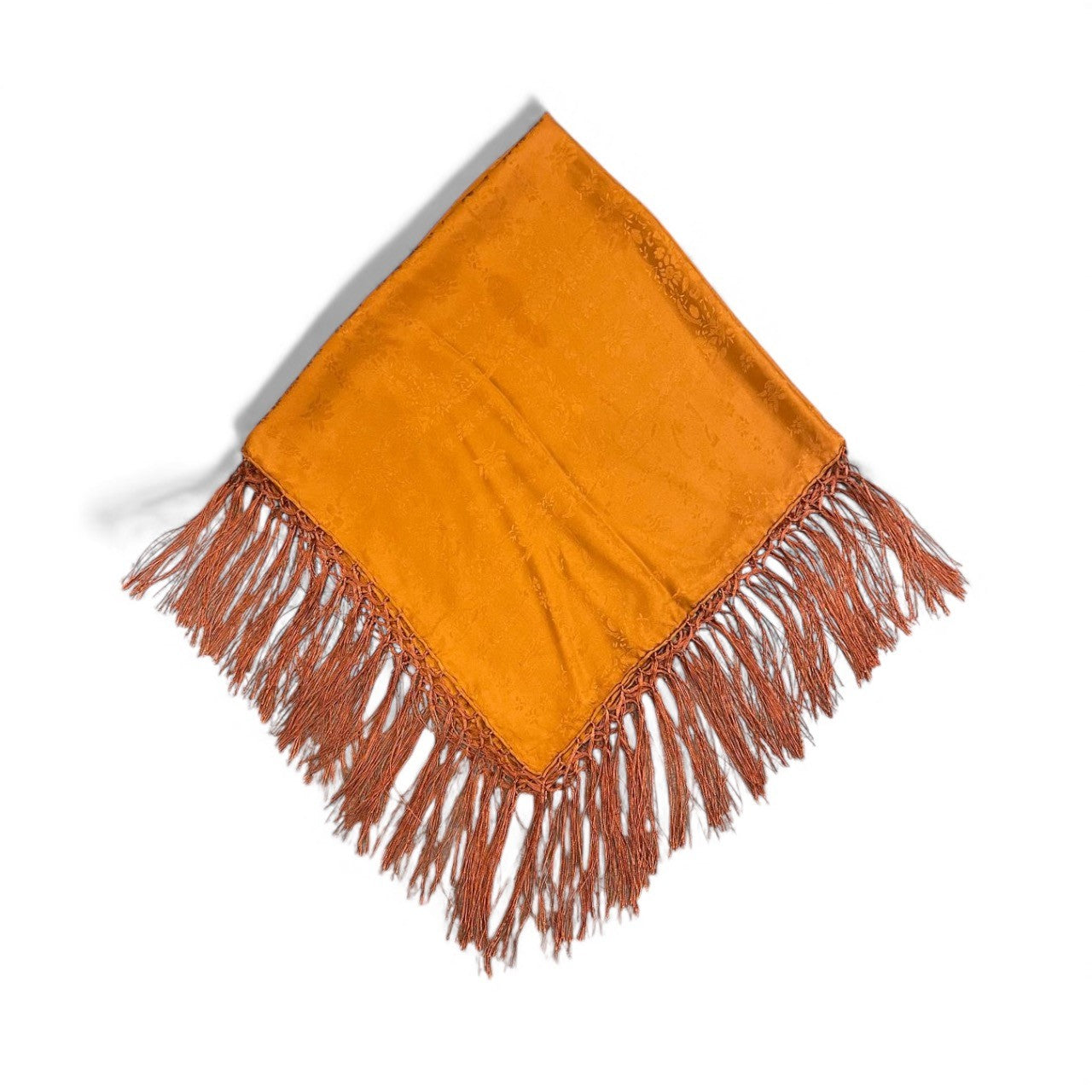 Seidentuch mit Fransen Cinammon