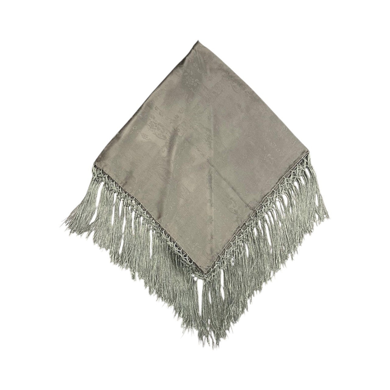 Seidentuch mit Fransen Stein