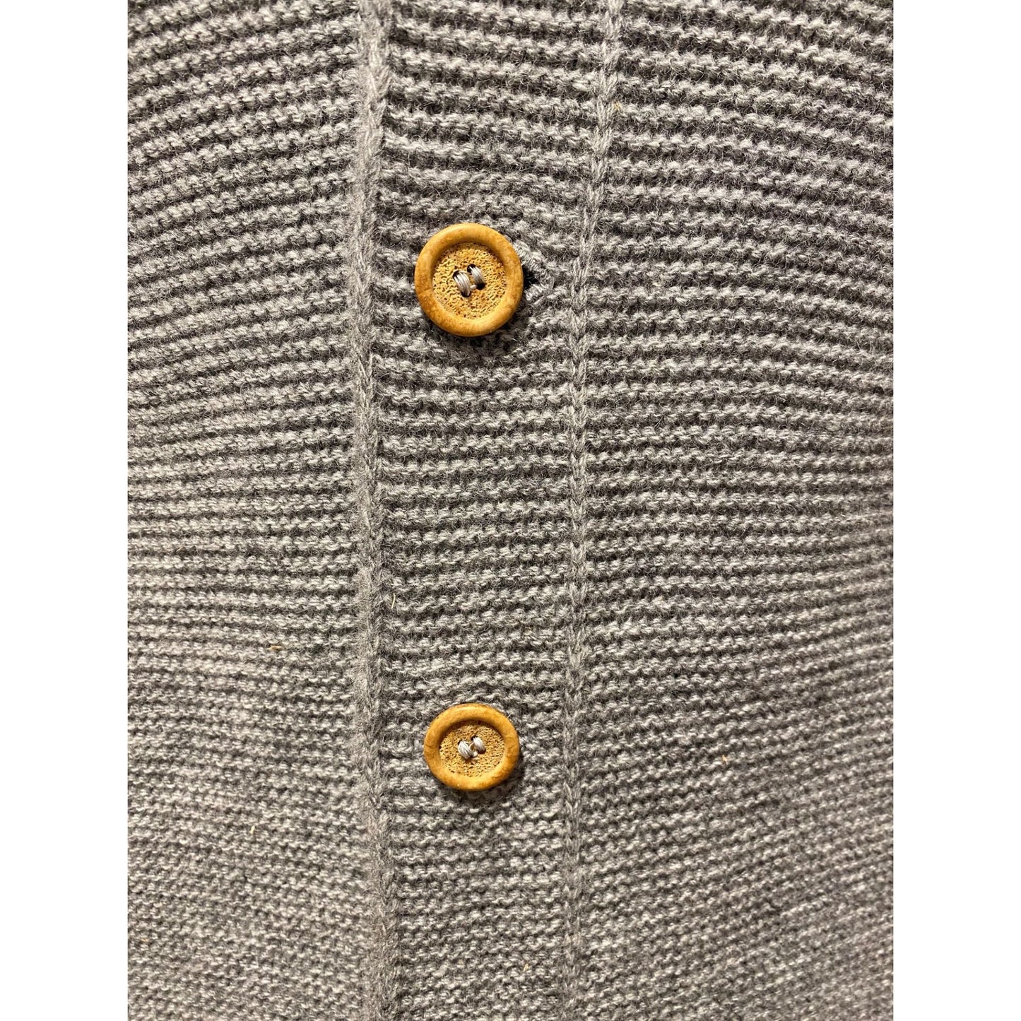 Strickjacke mit Kapuze in hellgrau