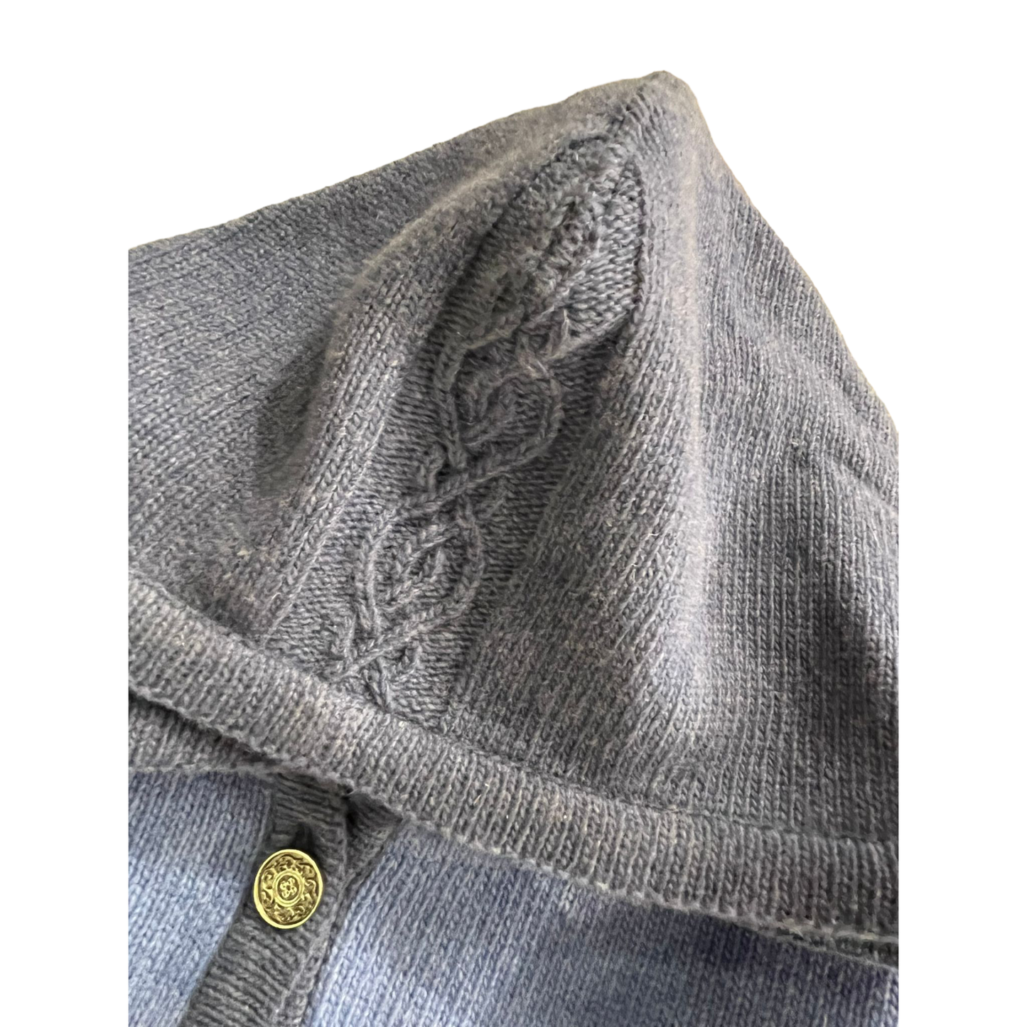 Strickjacke in blau von Hedwig Rauscher