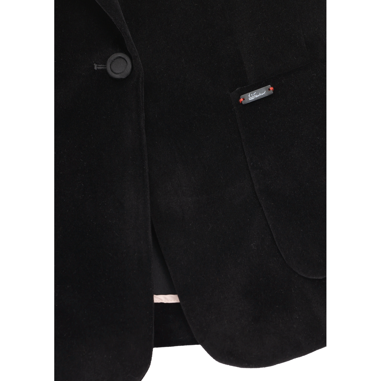 Blazer Luramea Samt in schwarz