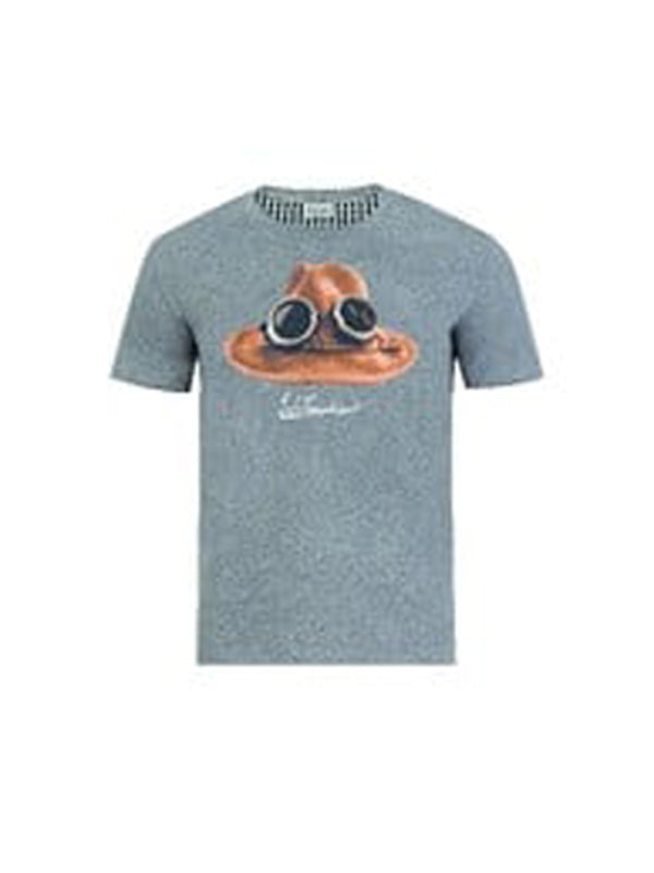 Shirt DER HUT kz.A. in grau
