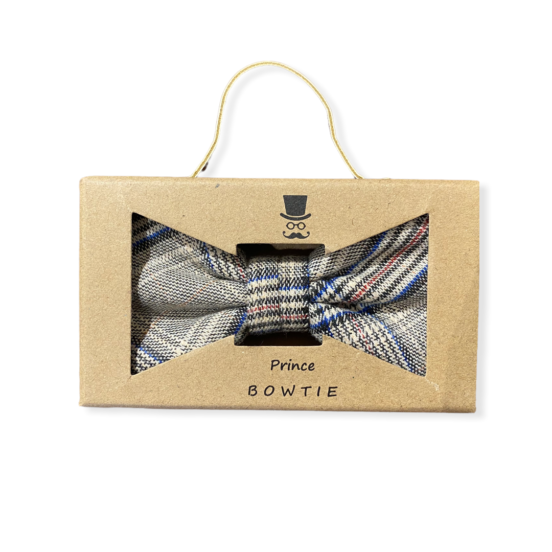 Prince Bowtie Fliege in braun karo