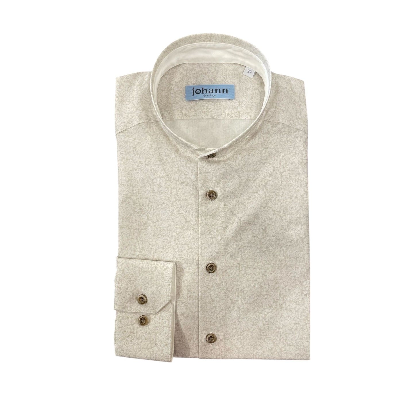 Hemd beige gemustert