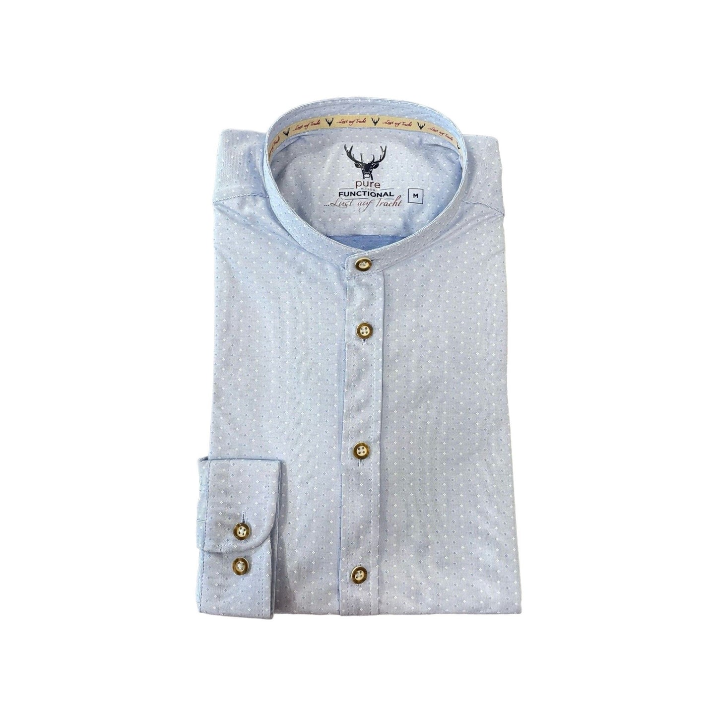 Hemd in blau/weiss gemustert