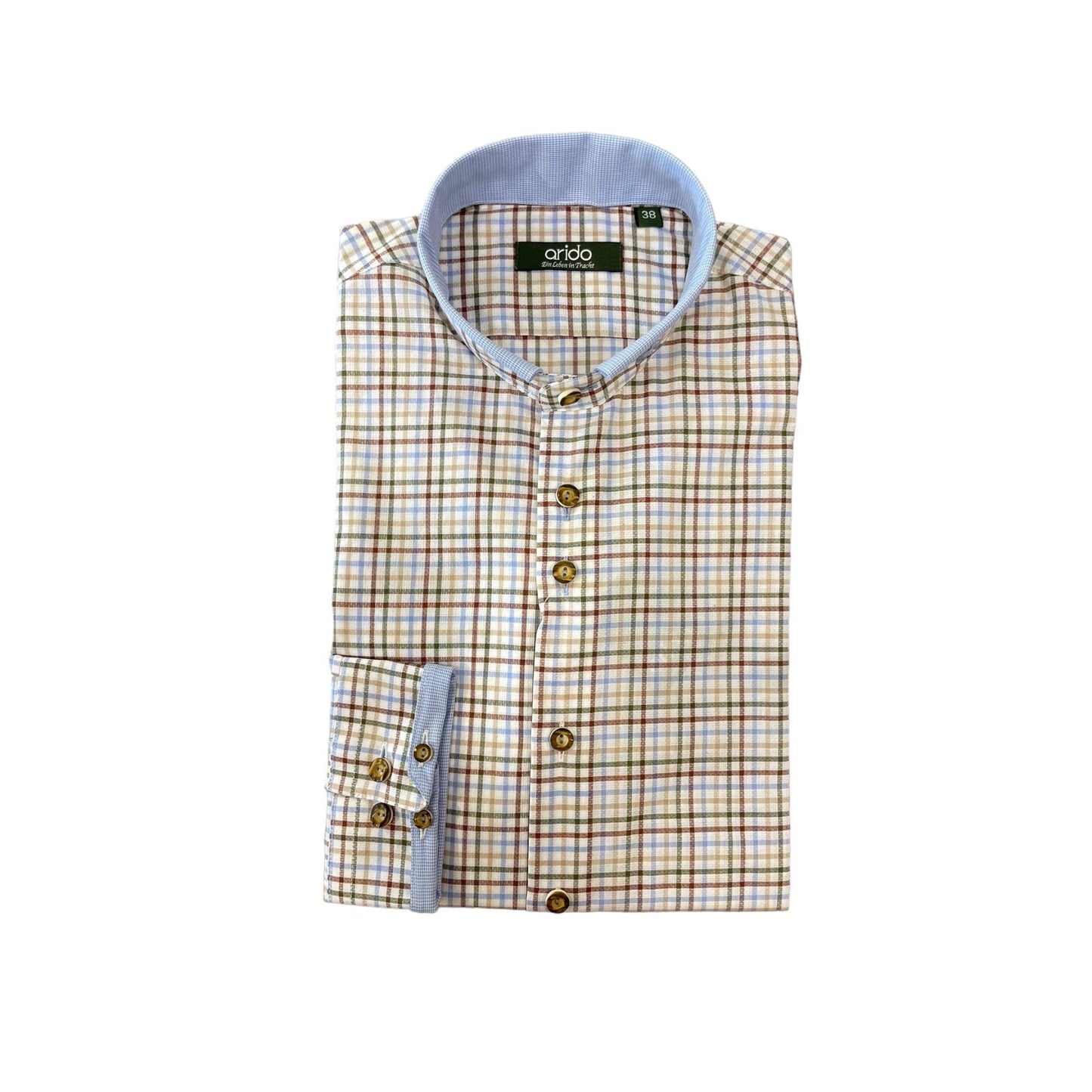 Hemd in blau/grün/braun kariert