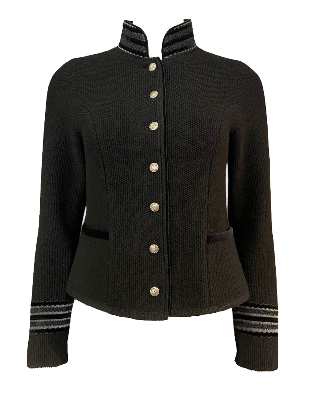 Strickjacke 1761/DSG in schwarz