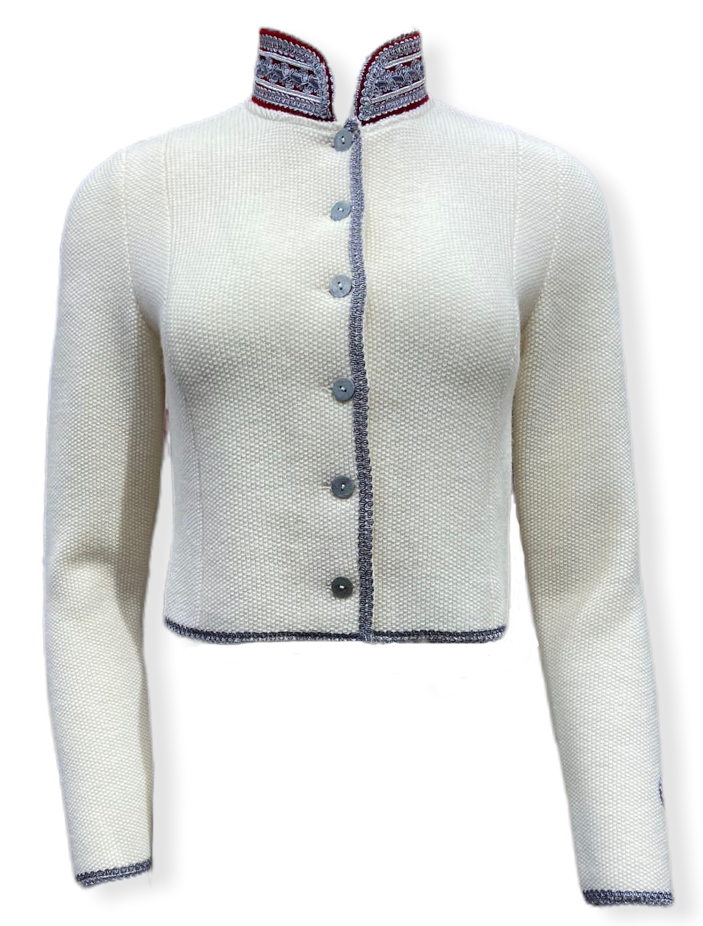 Strickjacke 1126 in weiss