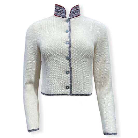 Strickjacke 1126 in weiss