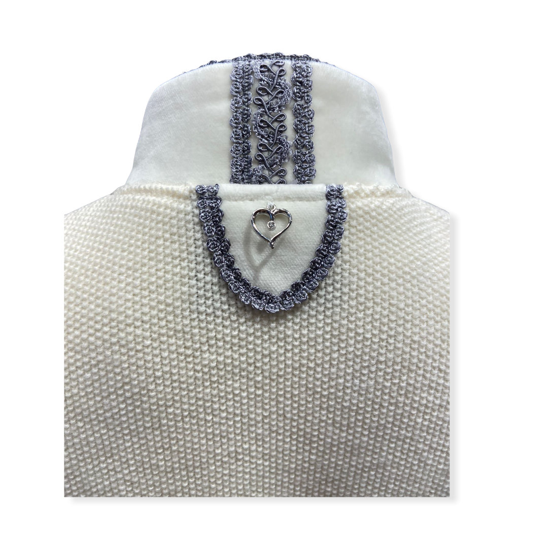 Strickjacke 1126 in weiss