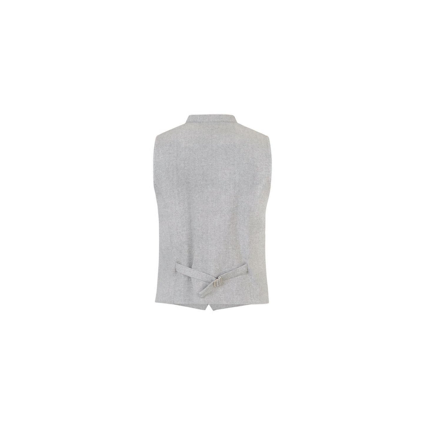 Weste Lusamoele Natural Wool in hellgrau