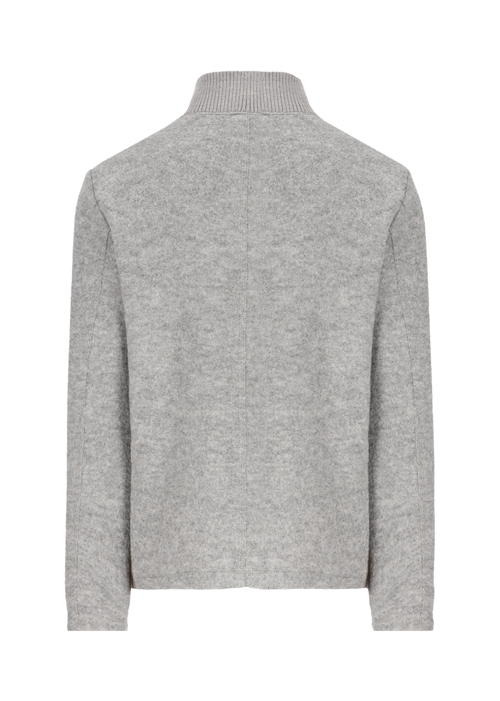 Jacke Lupoldo Ledermix in grau