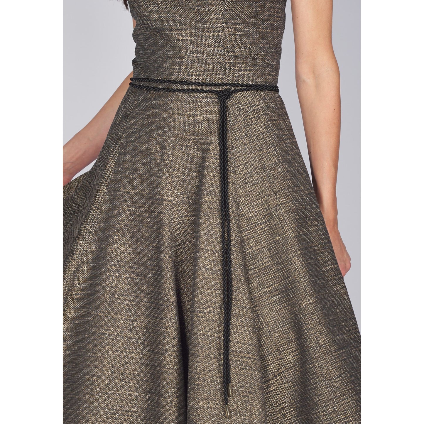 Gürtel in schwarz/gold