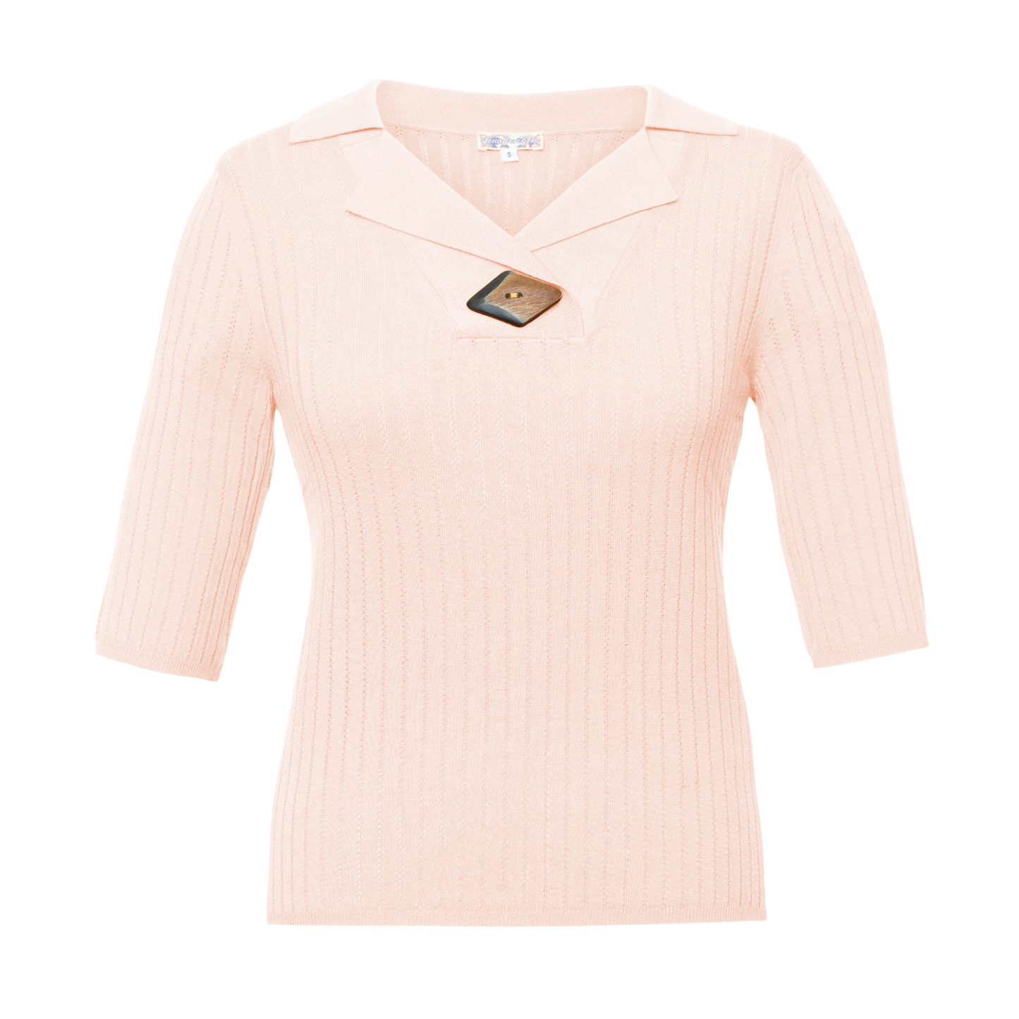 Celine Knitted Top in rosewater