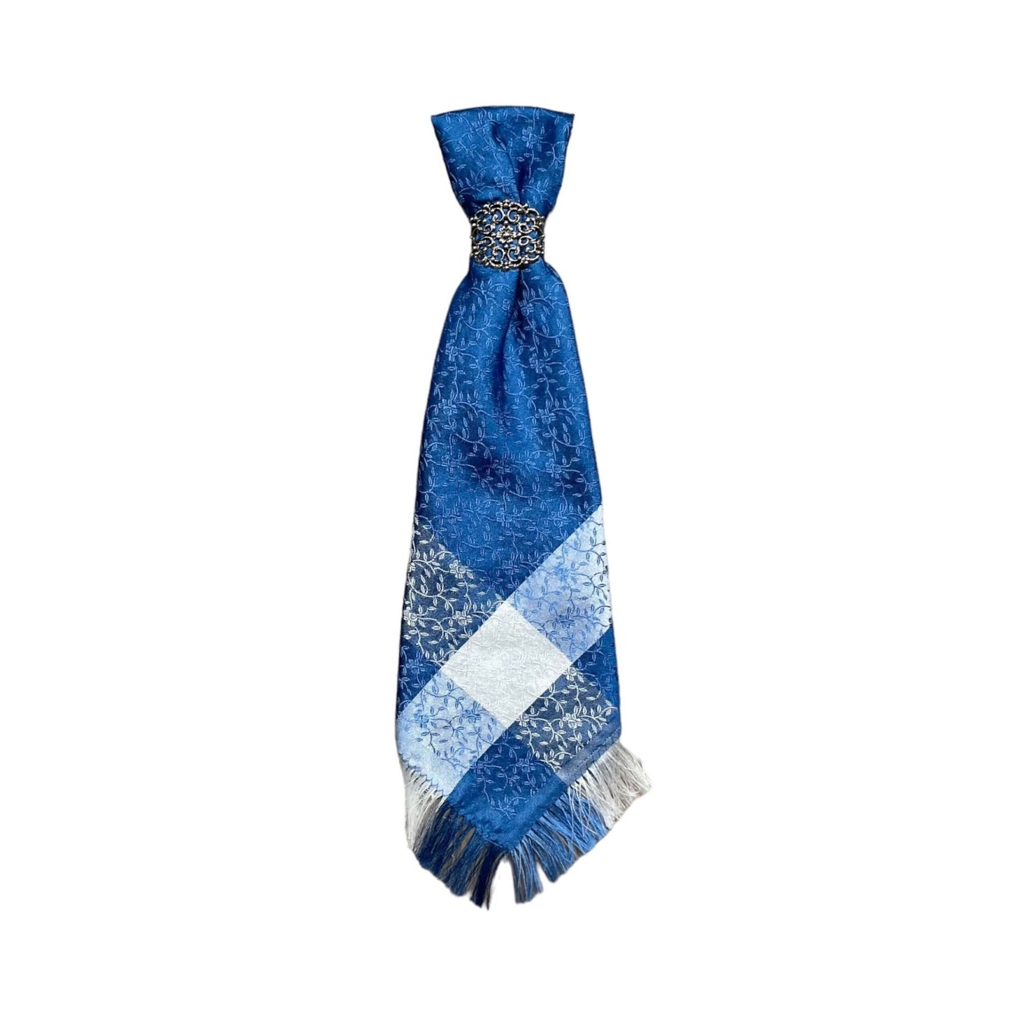 Binderl mit Ring in blau