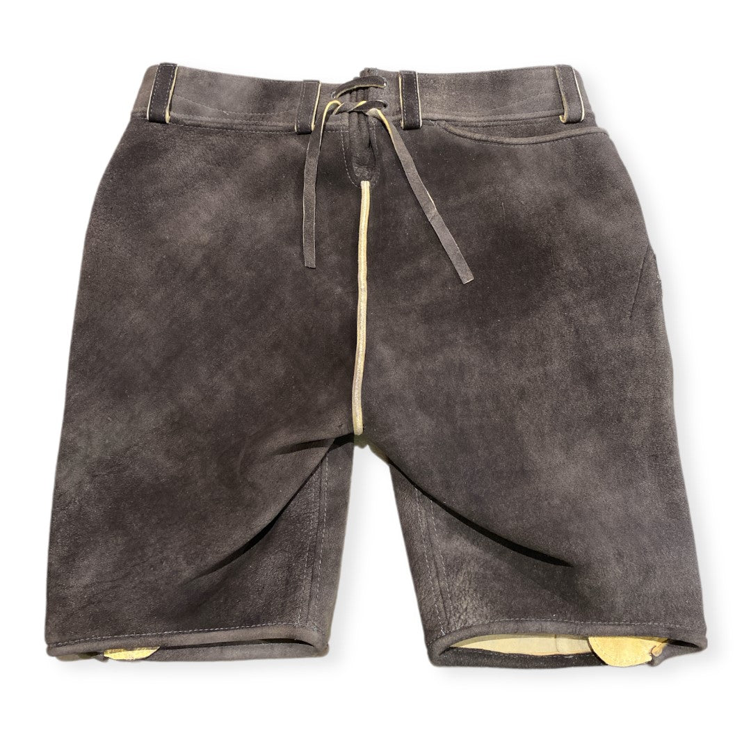 Lederhose Moritz von Ledergott in granit Hirsch