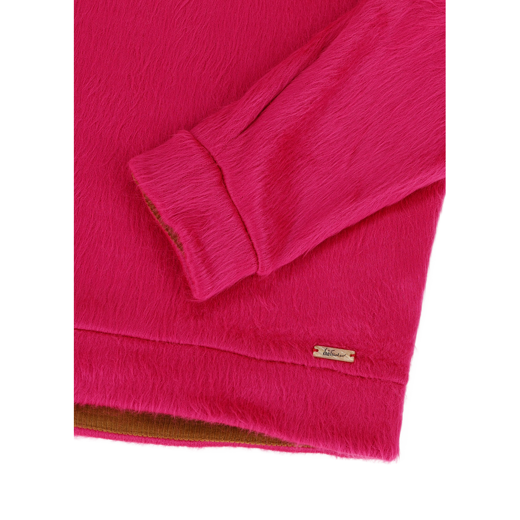Pullover Luanette Fluffy in Fuchsia