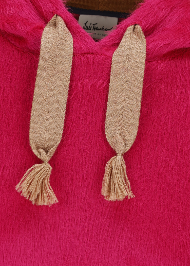 Pullover Luanette Fluffy in Fuchsia