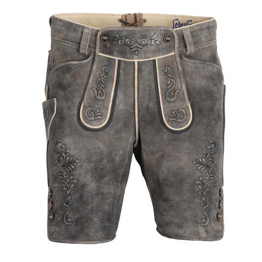 Lederhose in Nebelschwarz