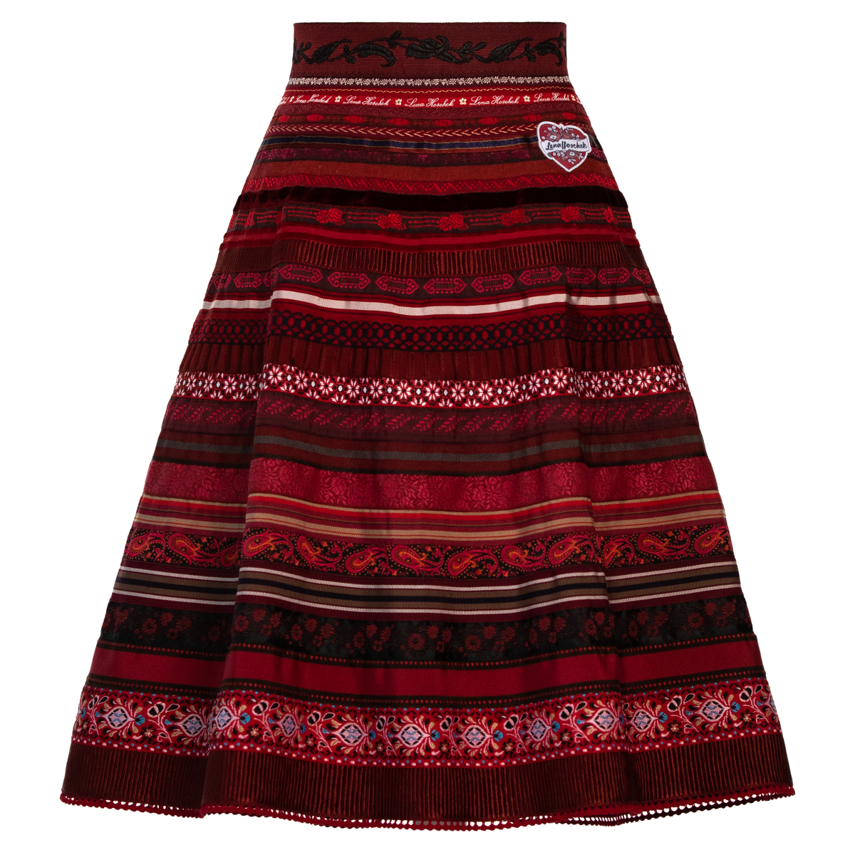 Classic Ribbon Skirt "eternal flame" von Lena Hoschek