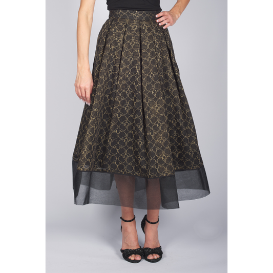 Rock in schwarz/gold