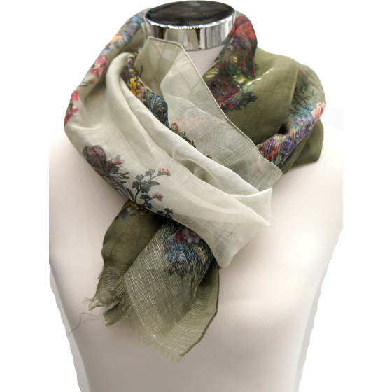 Schal Fleur tanne